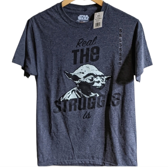 NWT! Star Wars Yoda "Real the Struggle Is" T-Shirt - Picture 3 of 9
